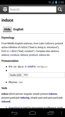 Wiktionary android App screenshot 0