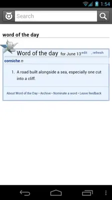 Wiktionary android App screenshot 4